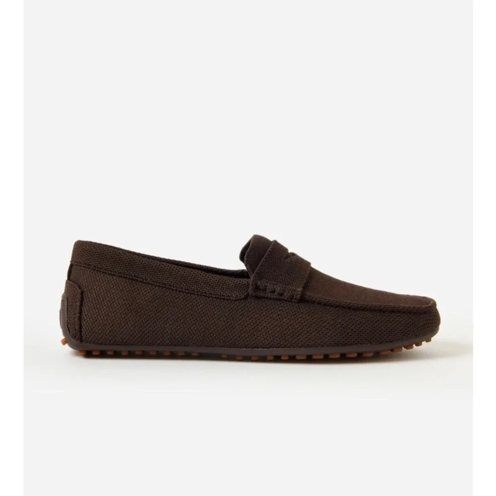 Peter‎ Millar Crown Cruise Knit Driver Loafers Brown Slip On Shoes Size 9